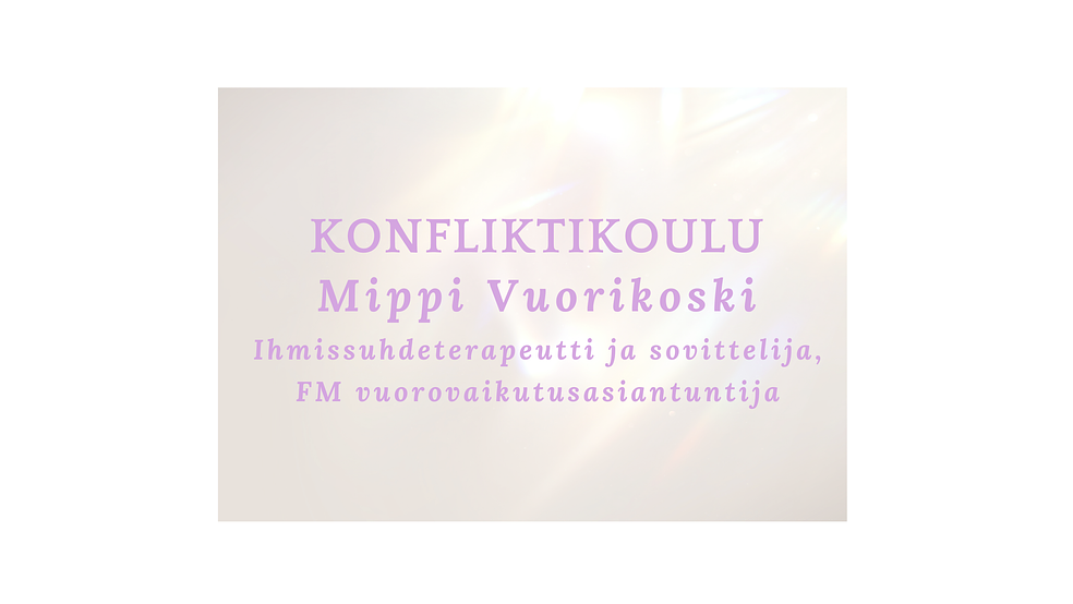Konfliktikoulu -webinaari by Monet Rakkaat